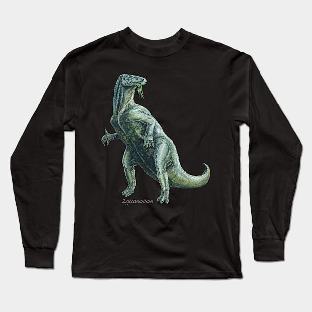 Iguanadon Long Sleeve T-Shirt by davidroland